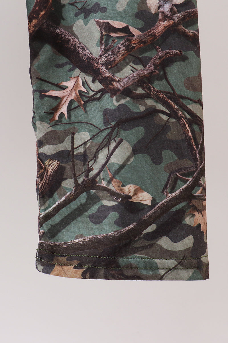 Camouflage dog hunting applique pants set