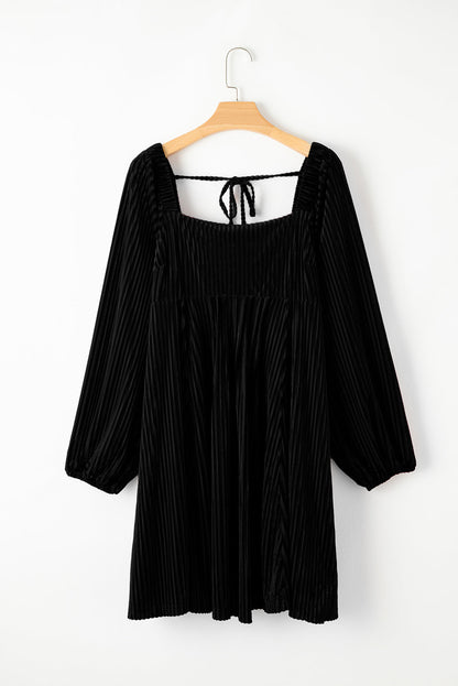 Velvet Babydoll Dress RTS