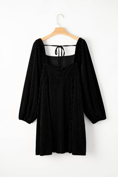 Velvet Babydoll Dress RTS