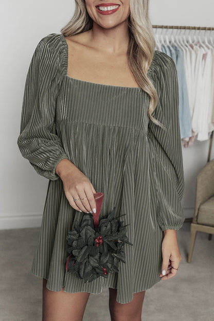 Velvet Babydoll Dress RTS